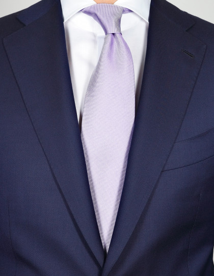 Luigi Borrelli Royal Collection Krawatte in flieder strukturiert