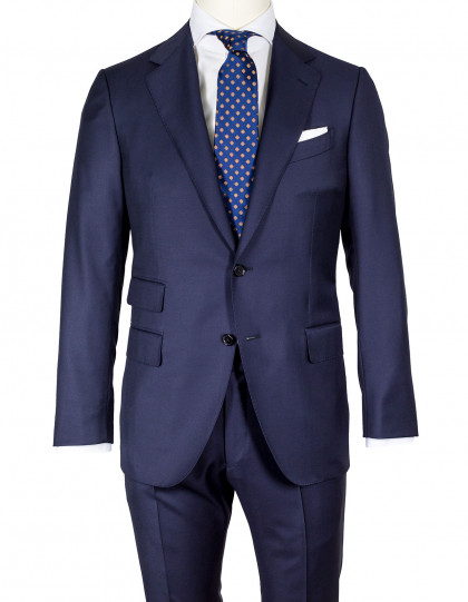 Caruso Anzug in dunkelblau aus Super 130'S Wolle