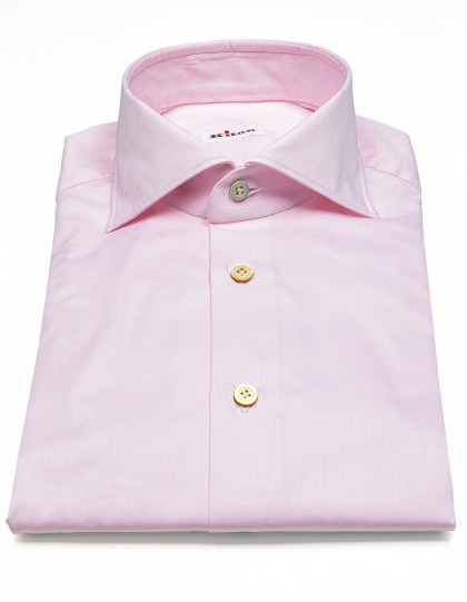 Kiton Hemd in rosa mit Haikragen