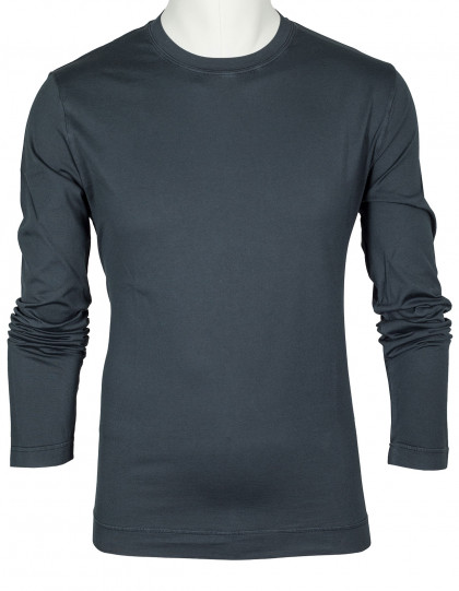 Fedeli Langarm T-Shirt in schwarz aus Jersey (Organic Cotton)