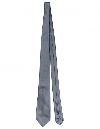 Kiton Krawatte in graublau glänzend