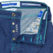 Jacob Cohen Jeans BARD "Premium Edition Denim" in dunkelblau mit abnehmbaren Pythonlabel in türkis 3